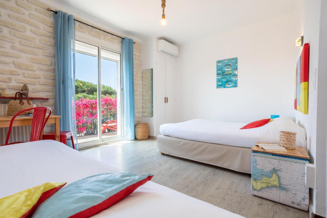 Hotel Almanarre Plage - Hotel Eco-Responsable Face A La Mer Hyeres Ngoại thất bức ảnh
